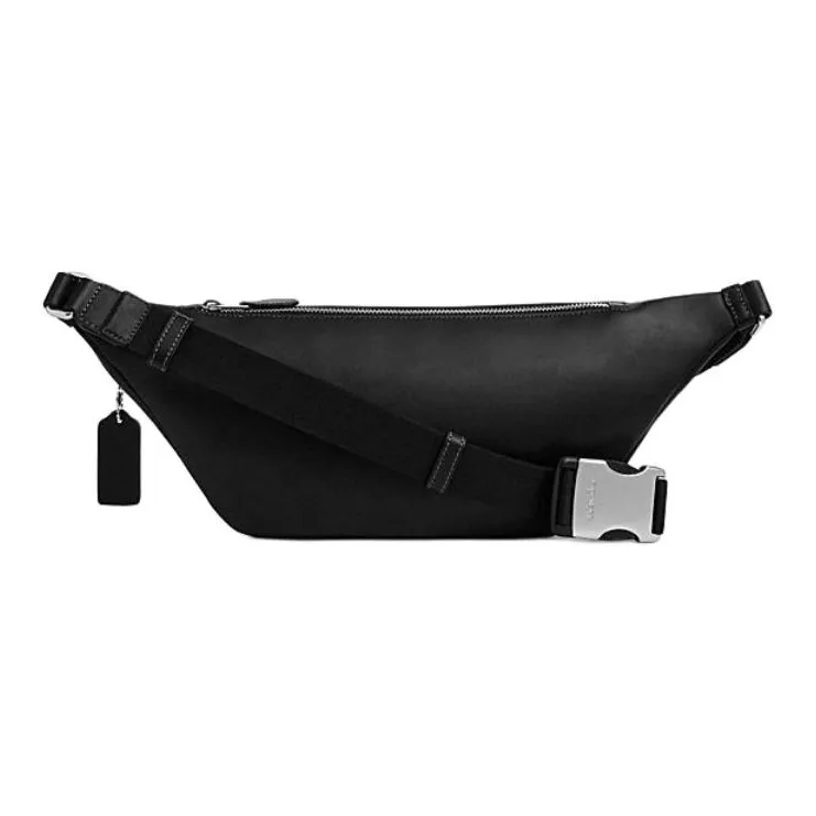 COACH Warren Cow Leather With PVC Fanny Pack Tubas Men's Chalk White & Black-1