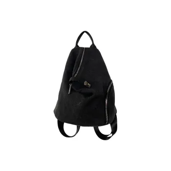 ALNI BITTON Canvas Backpack Regular Men's Black/Khaki/Beige
