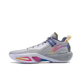 LiNing Fission 9 Cushioned Slip Resistant Low Top Basketball Shoes Men's Gray