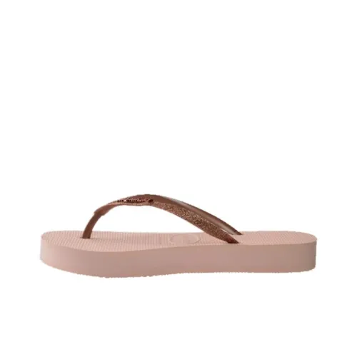 Havaianas Slim Flatform Shine Stylish Sandals Women's Ballet Roses