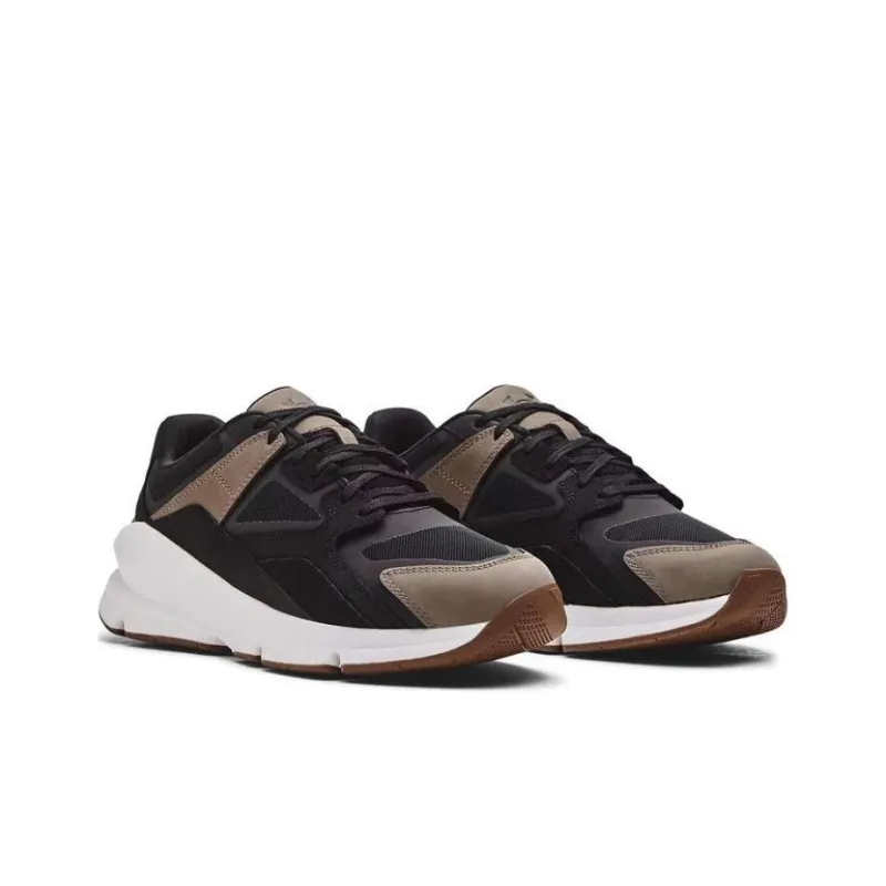Under Armour Cushioning Wear-Resistant Low-Top Casual Shoes Unisex Black Brown-2