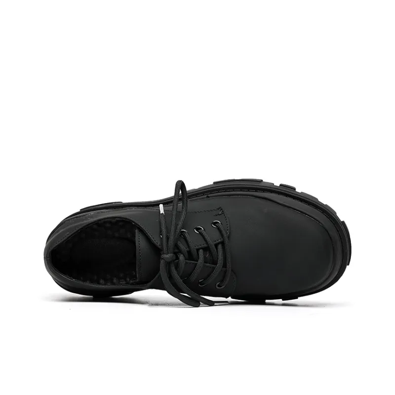 Chi Wolf Derby Shoes Casual Leather Shoes Unisex-2
