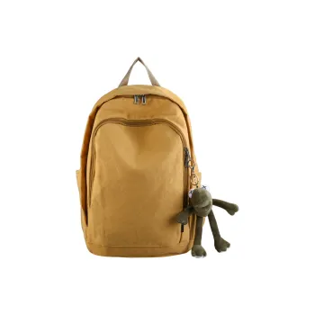 Deli Bear Canvas Backpack Regular Unisex Yellow/Ecru/Black/Dark Gray