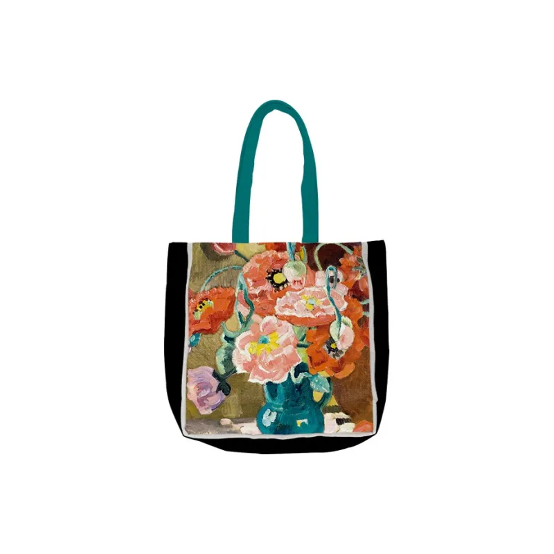 Hongna Canvas Polyester Tote Bag, Shopping Bag, Handbag, Shoulder Bag Women's-16