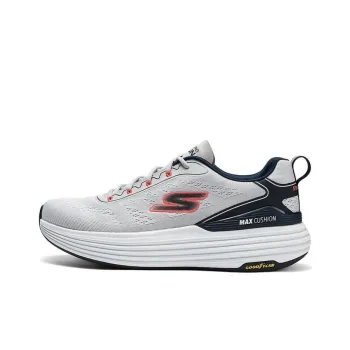 Skechers Cushioning Wear Resistant Low Top Casual Shoes Men's Gray Black