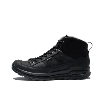 Lowa Prague GTX Anti-Slip Wear-Resistant Waterproof Breathable And Balanced Mid-Top Casual Commute Shoes Men's Black