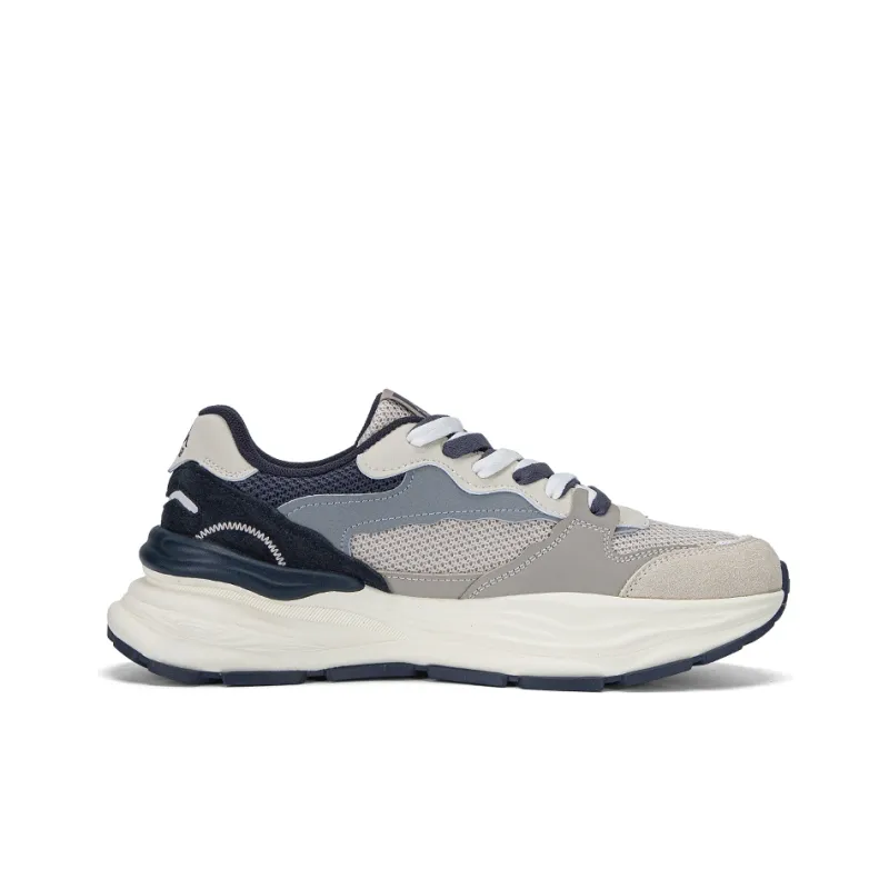 Kappa Anti-Slip Wear-Resistant Breathable Lightweight Low-Top Running Shoes Men's Khaki/Wheat Brown/Beagle Gray-1