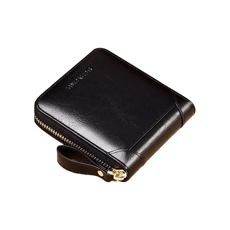 Banyanu Cow Leather Wallets Card Holders Women's Burgundy/Peacock Blue/Antique Yellow/Black/Brown-9
