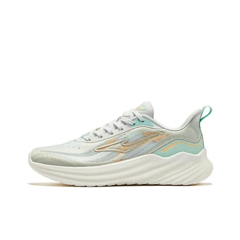 Erke Chiding 2.0 Cushioning, Wear Resistant Low Top Running Shoes Women's Jade Green Erke White-0