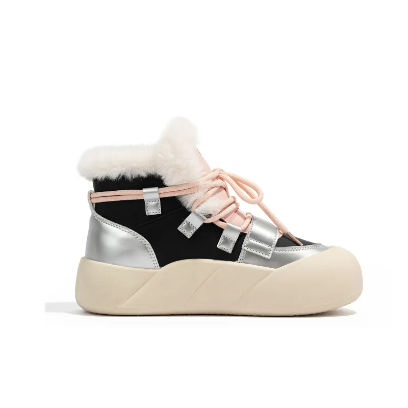 RENBEN Warm Height Increasing High-Top Casual Shoes Women's-6