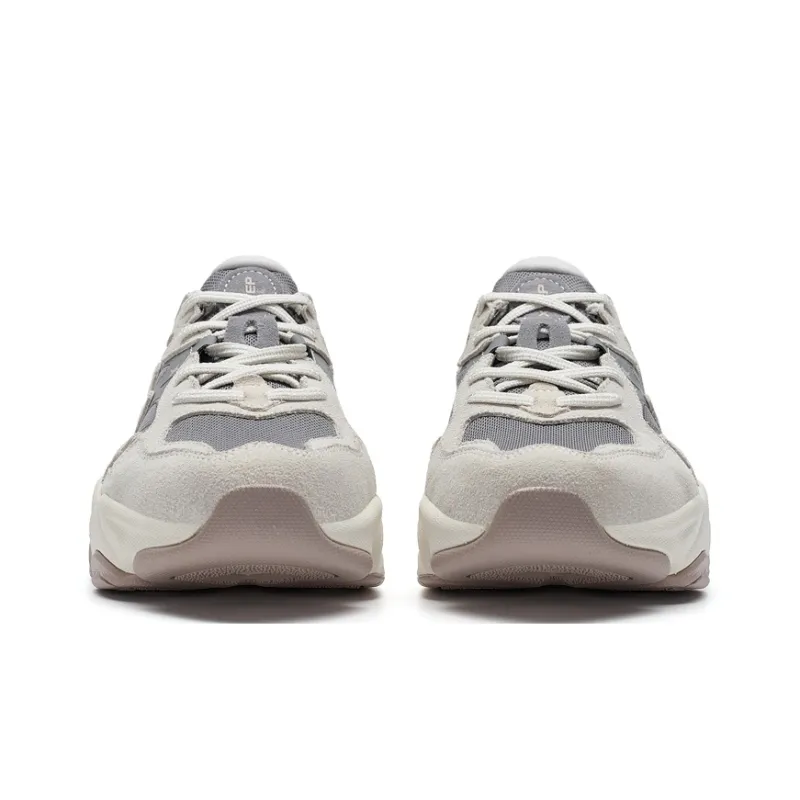 XTEP Nomadic Coverage Low Top Casual Shoes Women's Light Heather Gray/Smoke Gray-5