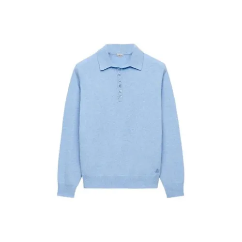 LOEWE Cashmere Sweater Men Blue