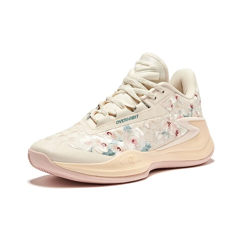 Erke Humble 1.0 Basketball Shoes Men Mid Top White Pink-3
