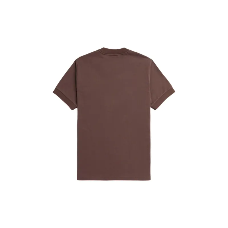 FRED PERRY Loopback Jersey Pocket T Shirt T Shirt Men's Red-1