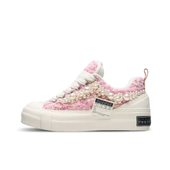 VESSEL Wear resistant And Lightweight Low Top Skateboard Shoes Unisex Pink