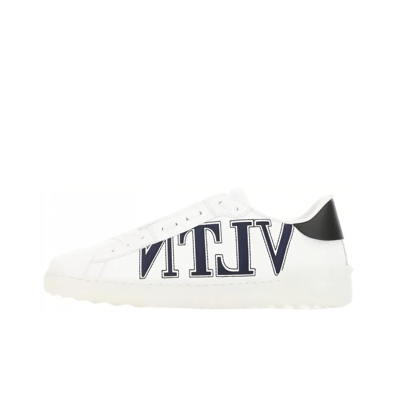 Valentino Low Top Stylish Skateboarding Shoes Men's White Black-0