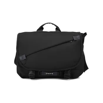 MEXICAN Fabric Messenger Bag Crossbody Handbag Regular Men's Pure Black/Blue Gray