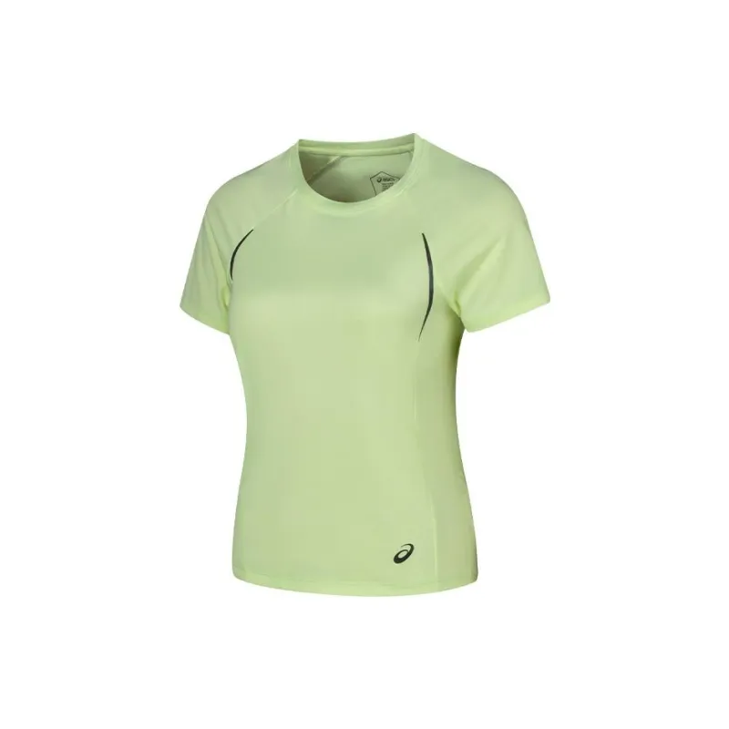 Asics Raglan Sleeve T Shirt Women's Yellow Green-1