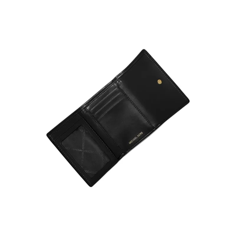 MICHAEL KORS PARKER Cow Leather Coin Purse Wallet Medium Size Women's Black-1