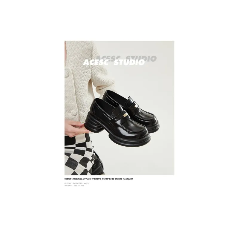 ACESC Loafers 6.5cm Women's Black-5