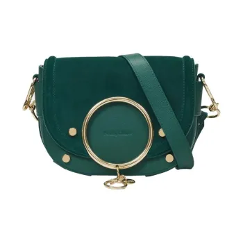See By Chloe Leather One Shoulder Handbag Women's Green
