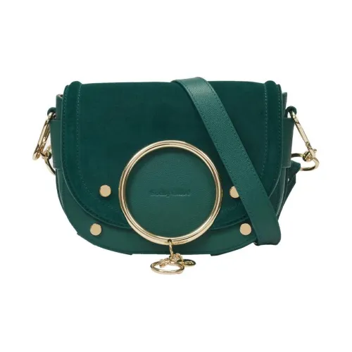 See By Chloe Leather One Shoulder Handbag Women's Green