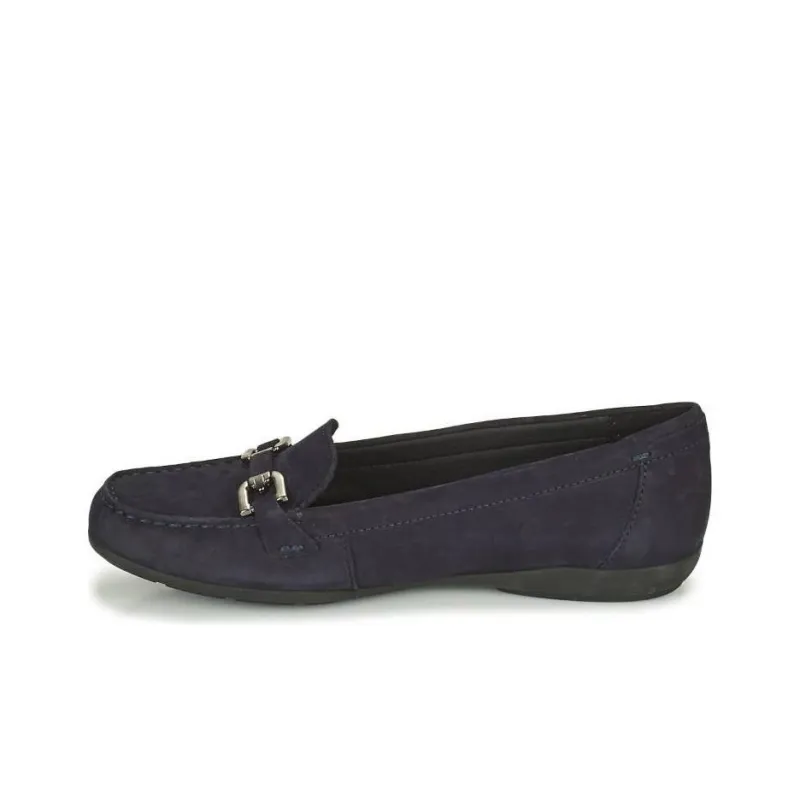 GEOX Annytah Moc Loafers Women's Marine Blue-0