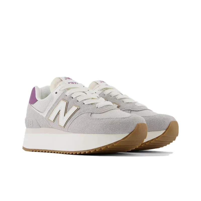 New Balance 574 'Grey Purple White' Women's-2