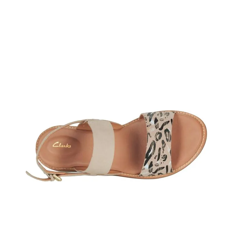 Clarks Strap Sandals Women's White-4