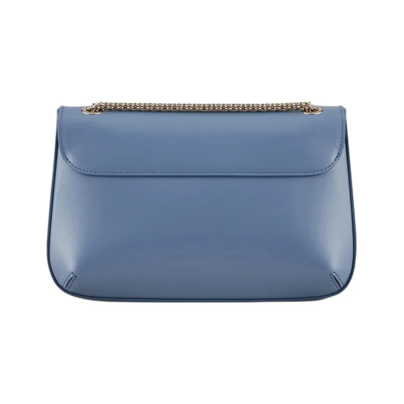 GIORGIO ARMANI Cow Leather Shoulder Bag Crossbody Bag Women's Blue-2