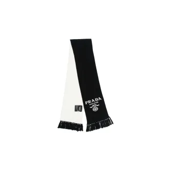 PRADA Knit Scarves Men Black