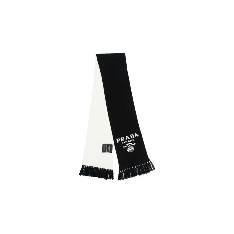 PRADA Knit Scarves Men Black-0