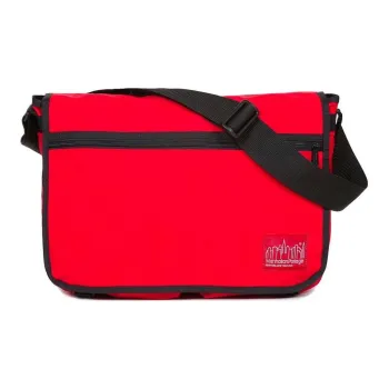 Manhattan Portage CORDURA®HP Polyester Shoulder Bag Crossbody Bag Large Size Unisex Red