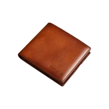 Banyanu Top Grain Cow Leather Wallet Regular Men's