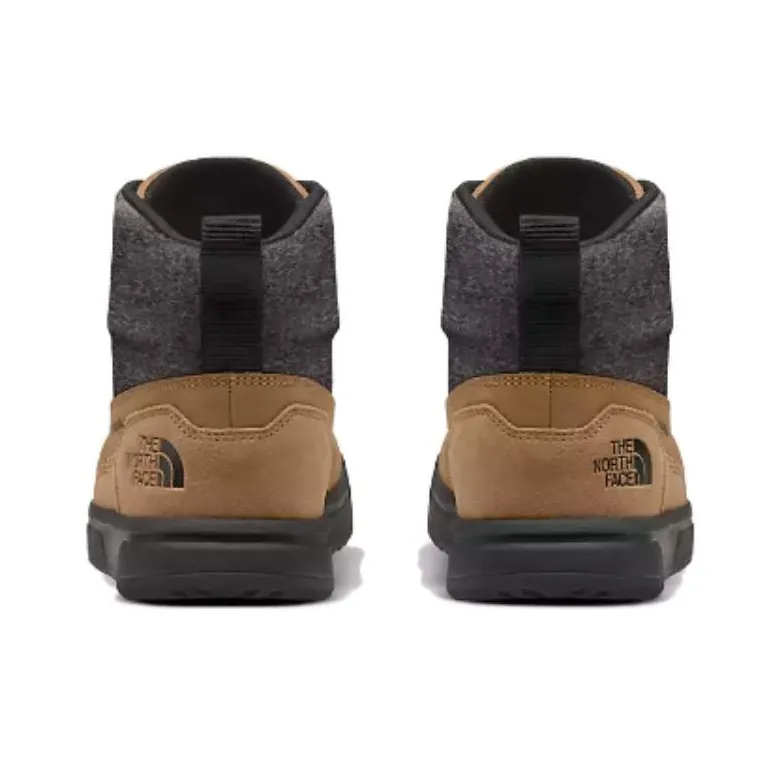 THE NORTH FACE Waterproof And Warm Short Outdoor Boots Men's Almond Butter/TNF Black-2