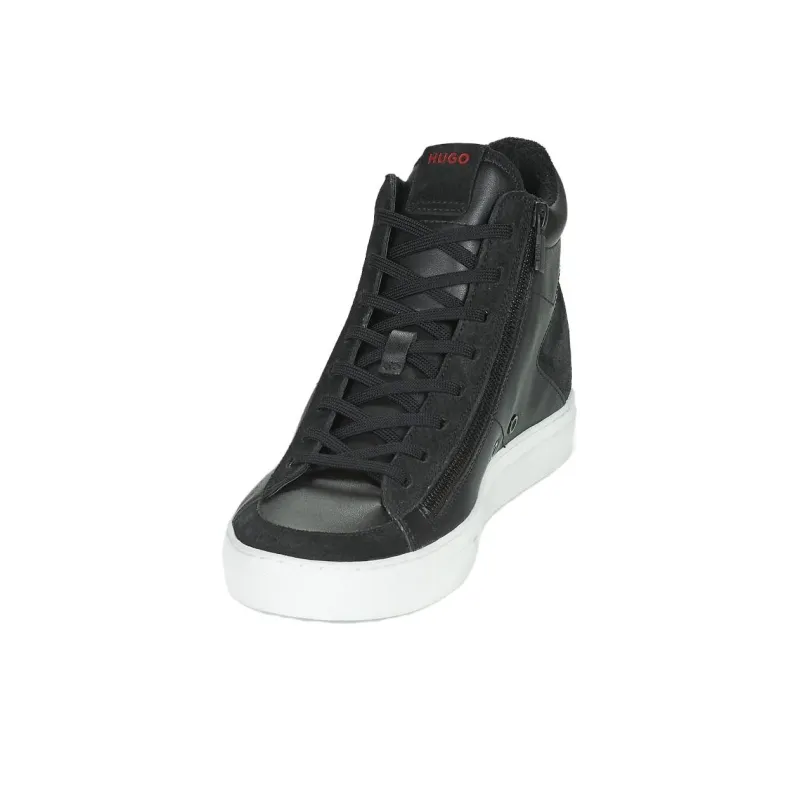 HUGO BOSS High Top Skateboard Shoes Men's Black-3