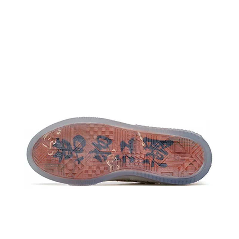 Anta Anti-Slip And Wear-Resistant Lightweight Low-Top Skateboard Shoes Men's White Gray-4