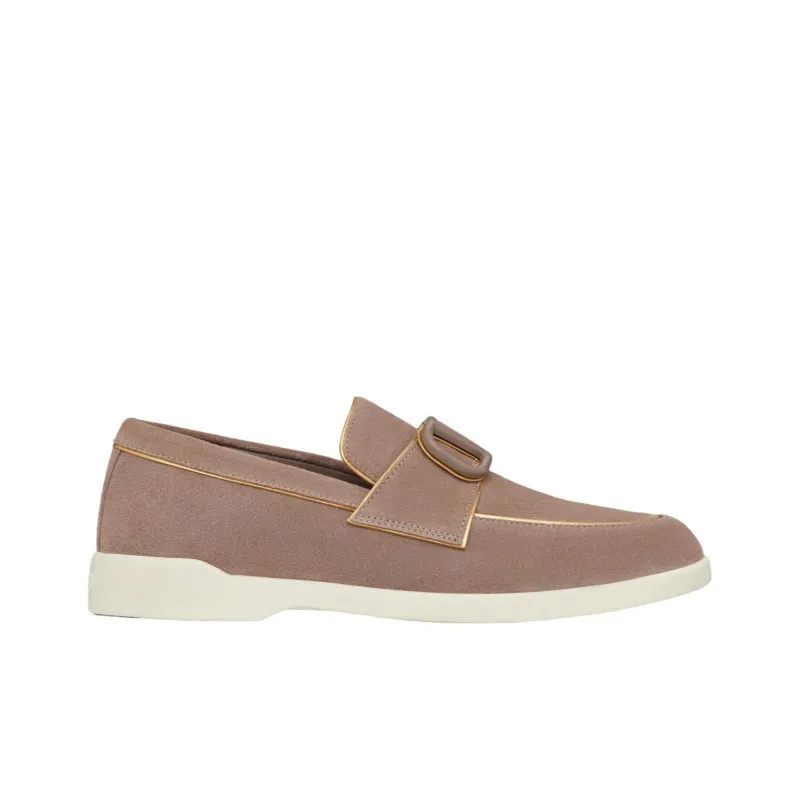 Valentino Loafers 2cm Women's Pink Brown-1