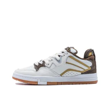 LiNing Wei Wu PRO PRO Wear Resistant Slip Resistant Lightweight Low Top Skateboard Shoes Men's White Umber