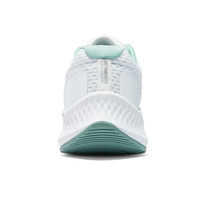 Skechers Go Run Consistent 2.0 Cushioned Wear Resistant Breathable Low Top Casual Shoes Women's White Green-3