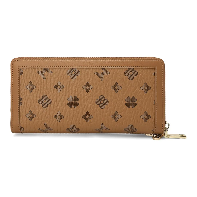 MEXICAN Polyvinyl Chloride PVC Synthetic Wallet, Card Holder, Coin Purse, Clutch Regular Women's Brown-1