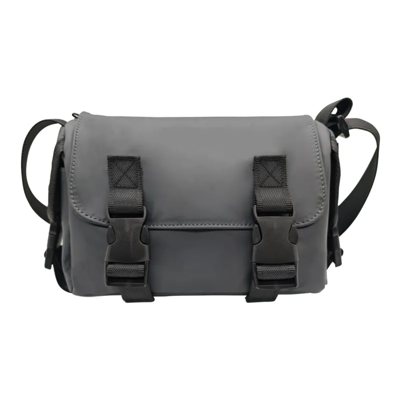 Slazenger Water Resistant Nylon Fanny Pack Sling Bag Shoulder Bag Crossbody Bag Unisex Gray/Black/Green-1