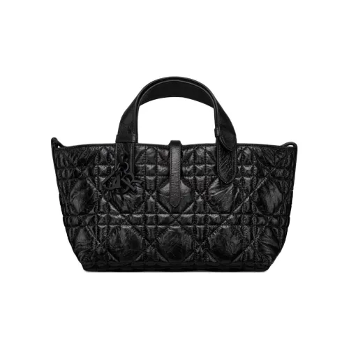 DIOR Wrinkled Cow Leather Handbag, Shoulder Bag Small Size Women's Black