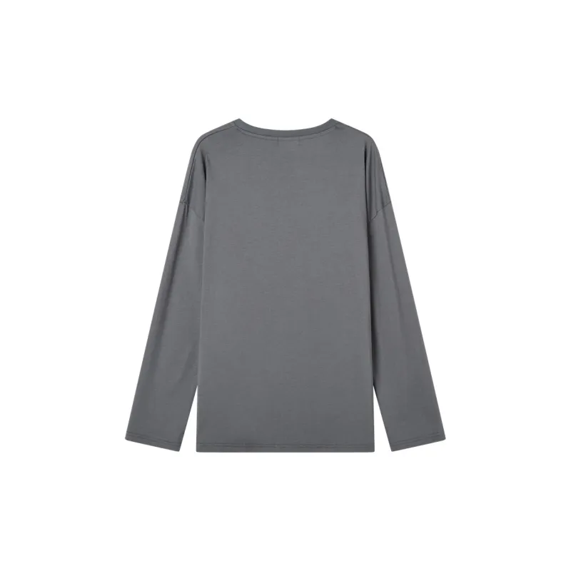 Demana Drop Shoulder Sleeve T Shirt Women's Lake Blue-2