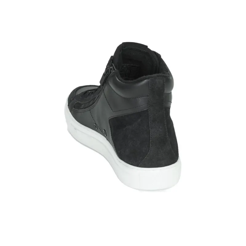 HUGO BOSS High Top Skateboard Shoes Men's Black-4