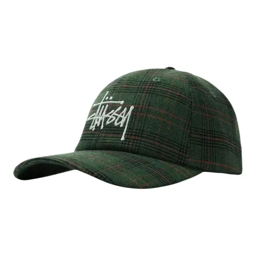 Stussy Big Logo Plaid Low Pro Cap 