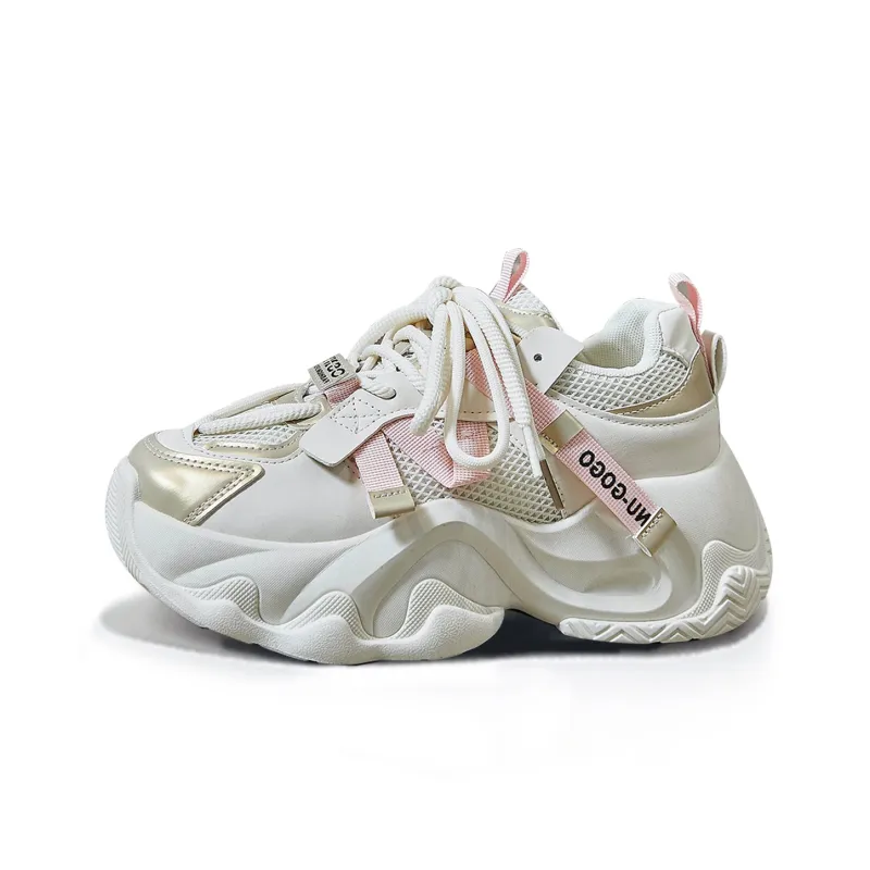 MAKINO Height Increasing Lightweight Low-Top Chunky Sneakers Women's-1