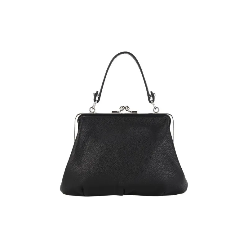 Vivienne Westwood Cow Leather Handbag, Shoulder Bag Unisex Black-2