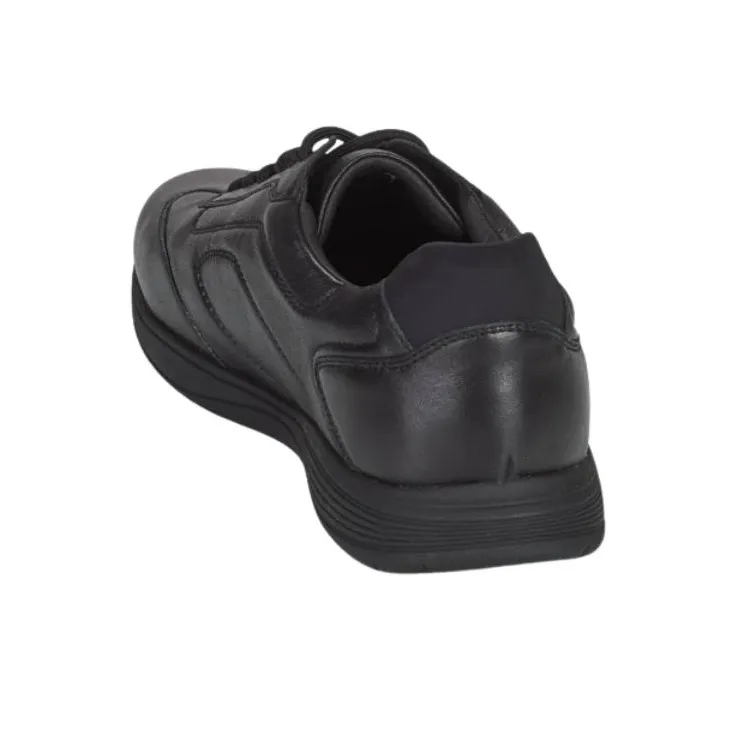 GEOX Low Top Skateboard Shoes Men's Black-3