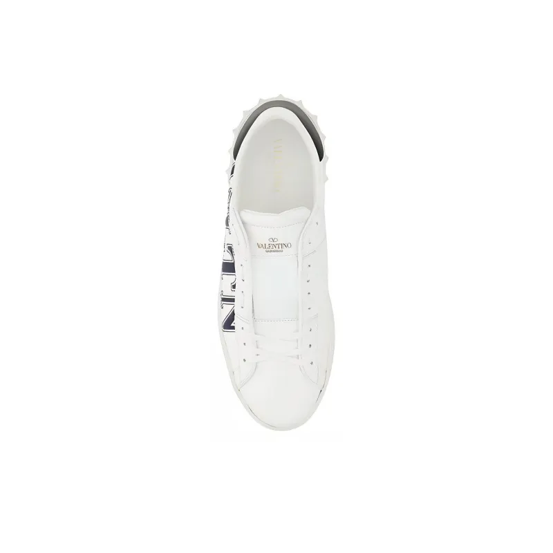 Valentino Low Top Stylish Skateboarding Shoes Men's White Black-3